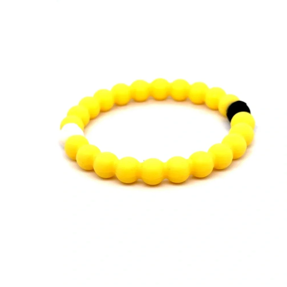 Lokai Yellow Bead Bracelet‎ with Black Accent